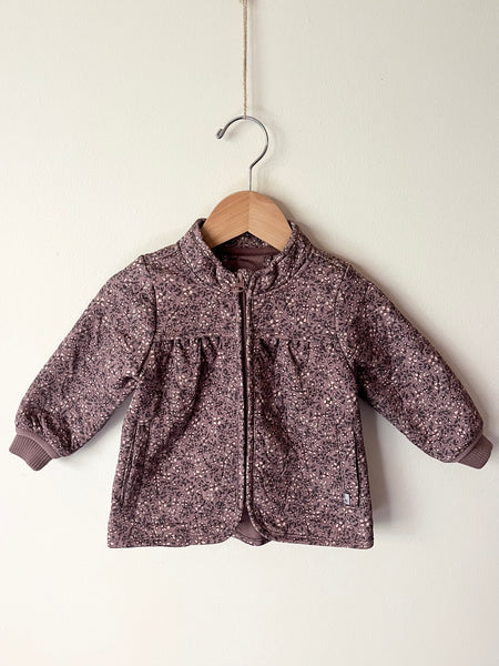 Wheat Floral Quilted Jacket • 9-12 months