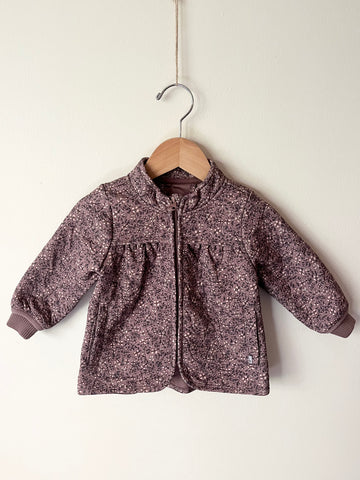 Wheat Floral Quilted Jacket • 9-12 months