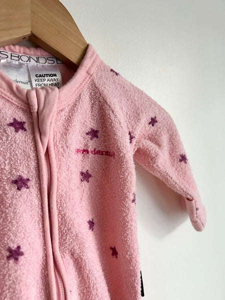 Bonds Fuzzy Pink Wondersuit • Newborn