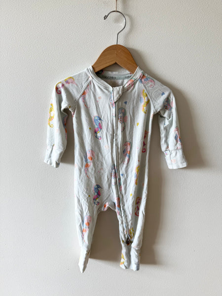LouLou Lollipop Seahorse Romper • 3-6 months