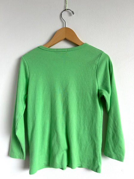 Beau Hudson Bright Green Ribbed Cardigan • 7 years