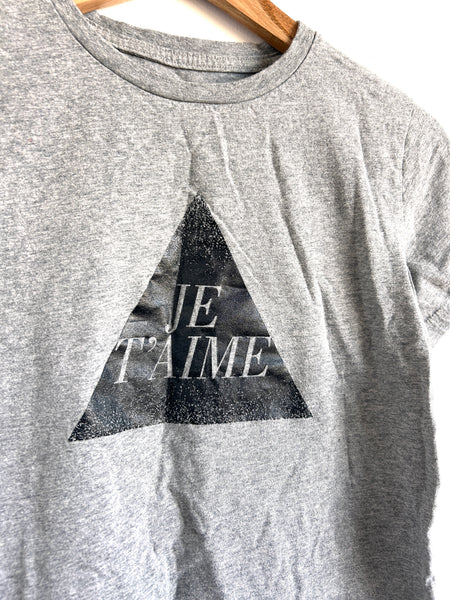 Whistle and Flute Je T'aime Grey T-Shirt • 9-10 years