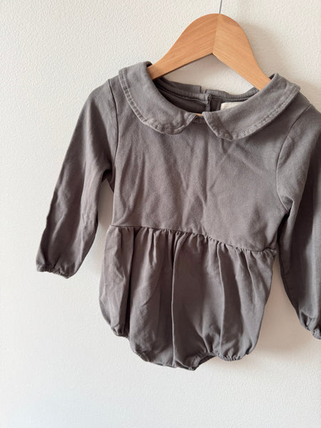 Fieldday Grey Long Sleeve Bubble Romper • 12-18 months