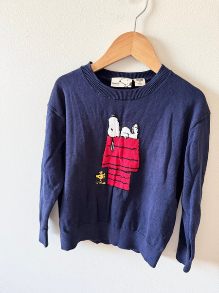 Uniqlo x Peanuts Snoopy & Woodstock Knit Sweater • 3-4 years