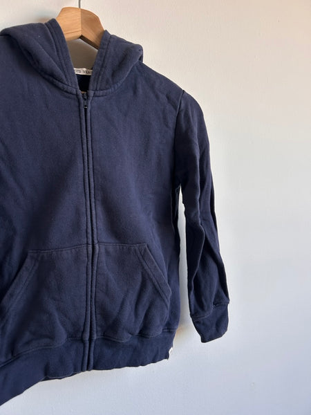 Petits Vilains Blue Cotton Zip Up Hoodie • 6-7 years