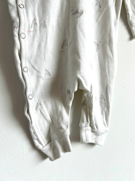 Pehr Storks Cotton Button Romper • 3-6 months
