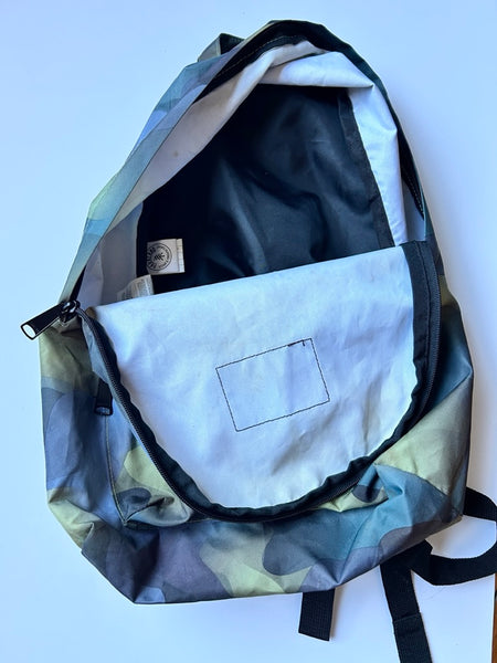 Parkland Green and Blue Patterned Backpack