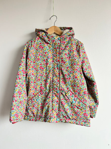 Mini Boden Floral Winter Jacket • 7-8 years