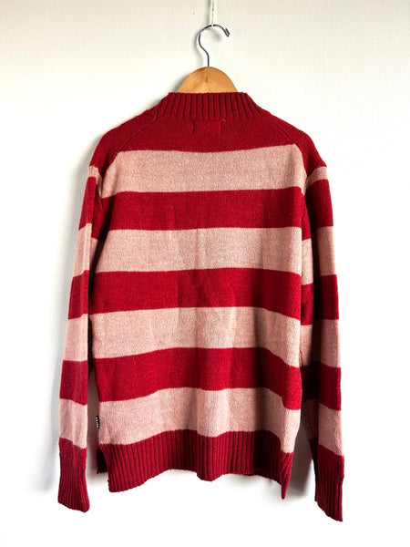 Molo Striped Wool Blend Mock Neck Sweater • 10-12 years (146-152cm)