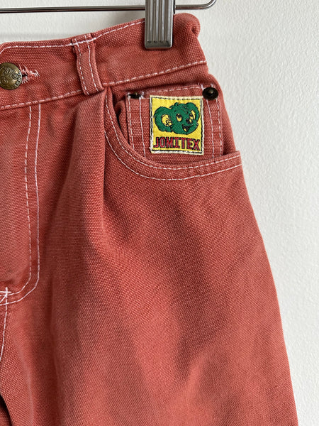 Vintage Jomitex Red Elastic Waist Jeans • 4-6 years