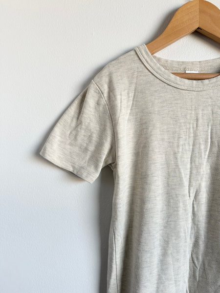 Little and Lively Cream Heathered T-Shirt • 7-8 years