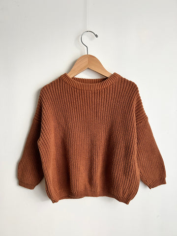 Rust Brown Knit Sweater • 2 years