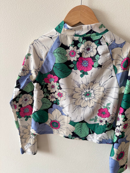 Gap Long Sleeve Floral Rashguard Top • 6-7 years