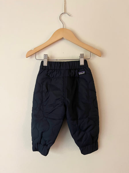 Patagonia Quilted Water Resistant Blue Pants • 3-6 months