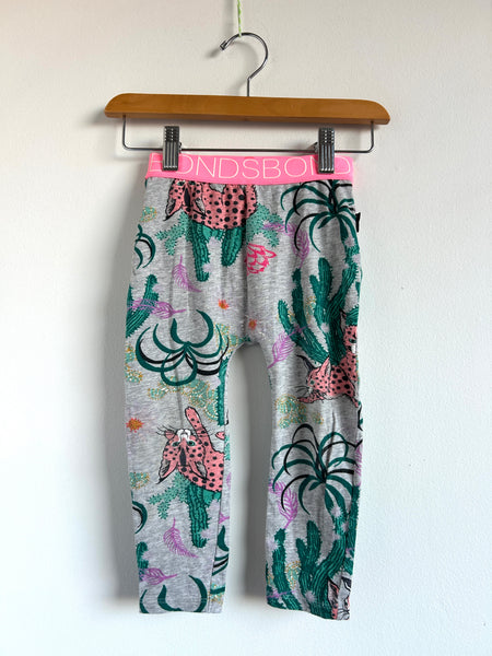 Bonds Pink Leopard Cactus Pants • 18-24 months