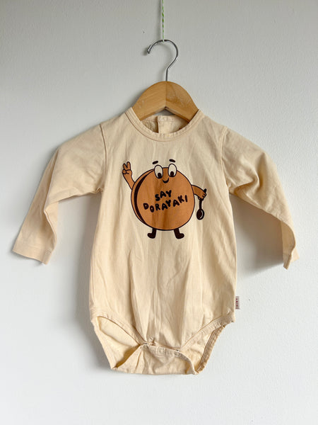 Tiny Cottons Say Dorayaki Long Sleeve Onesie • 12-18 months