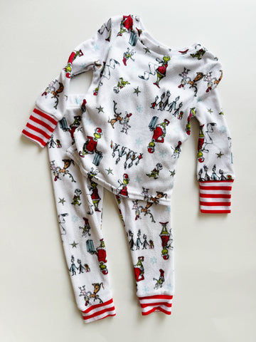 Grinch in Whoville PJ Set • 1 year