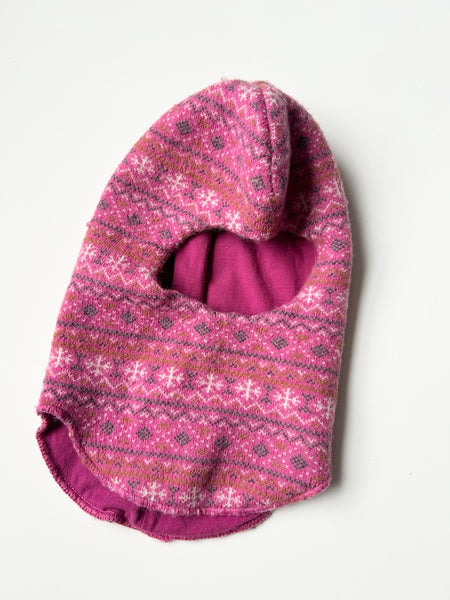 Peuhu Merino Blend Pink Balaclava • 2-4 years