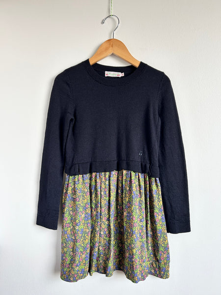 Bonpoint Wool Top Floral Skirt "Tayra" Dress • 7-8 years