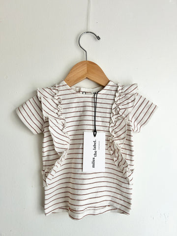 NEW Miles the Label Striped T-Shirt • 6 months