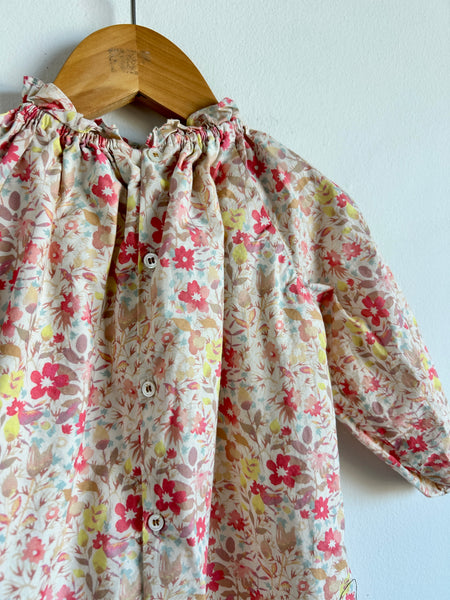 BonTon Floral Patterned Cotton Long Sleeve Dress • 2 years