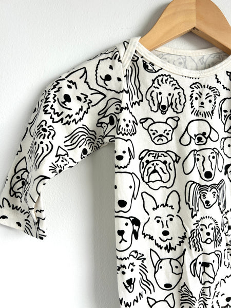 Winter Water Factory Long Sleeve Dogs Bodysuit • 12-18 months