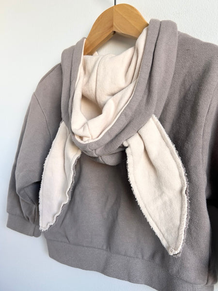 Flower J Cotton Bunny Hoodie • 1-3 years