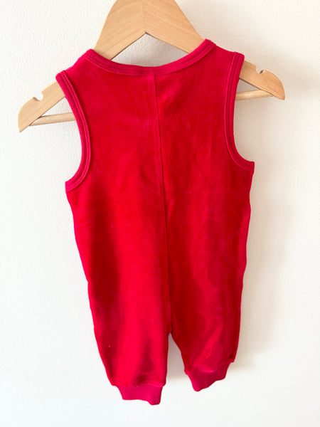 NEW Villervalla Red Tank Romper • 3-6 months