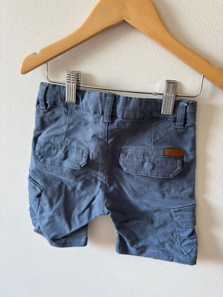 Wheat Blue Cargo Shorts • 4-5 years