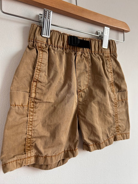 Zara Brown Big Pocket Hiking Shorts • 2 years