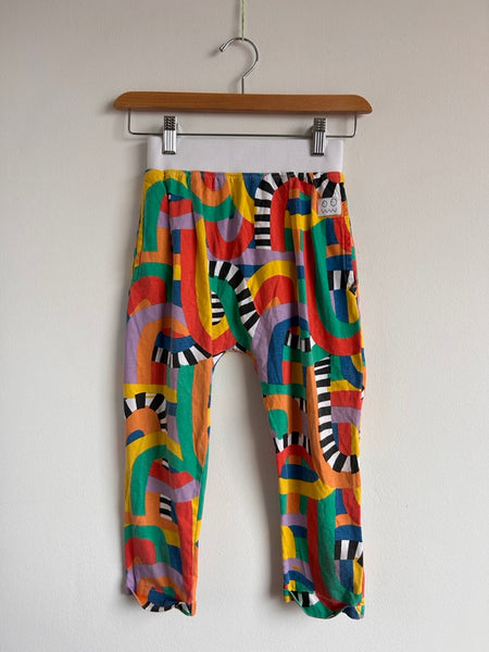 Indikidual Bright Patterned Drop Crotch Pants • 6-7 years