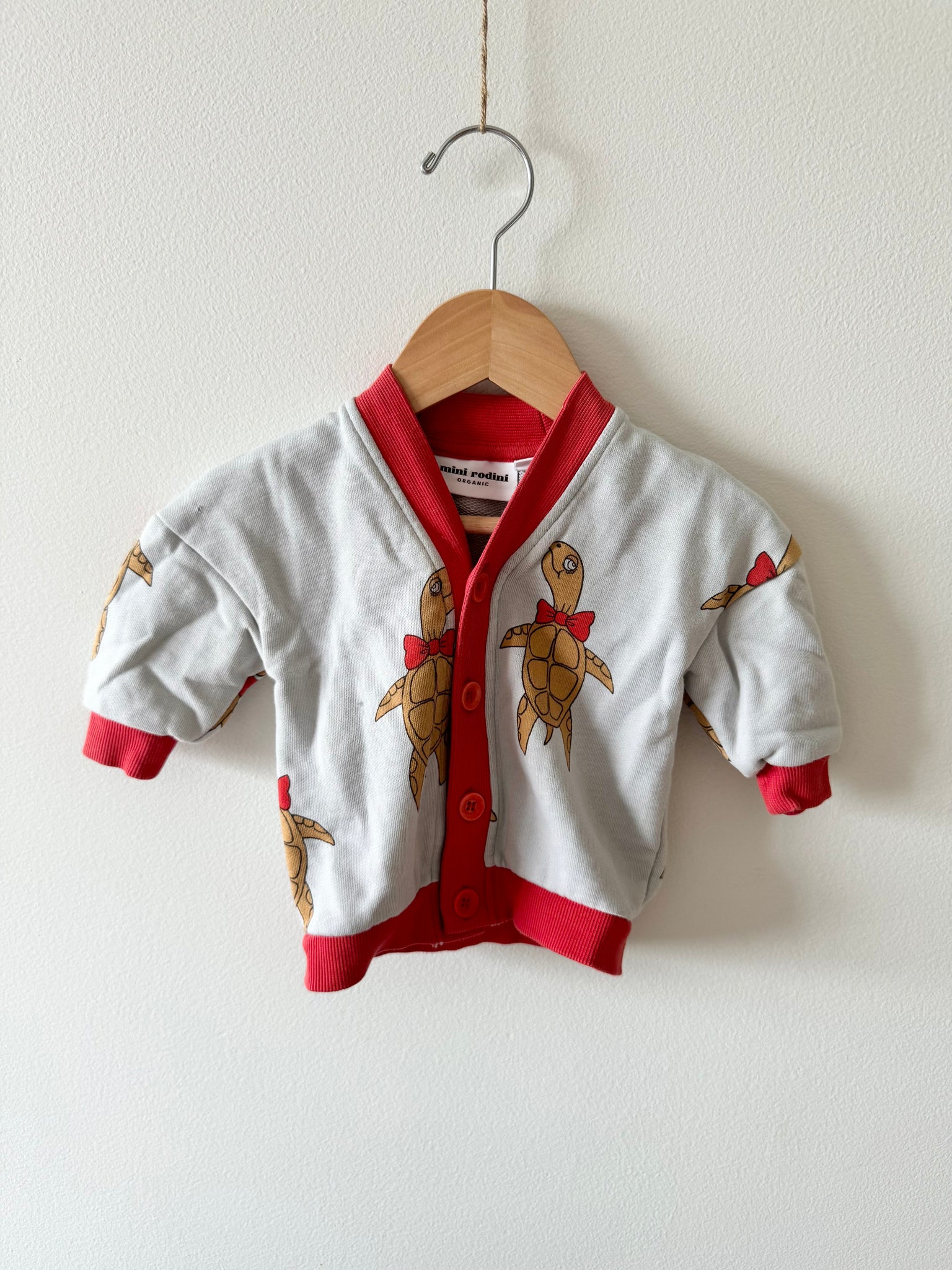 Mini Rodini Turtle Cardigan • 3-6 months