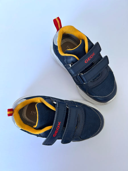 Geox Respira Velcro Runners with Flames • 8c