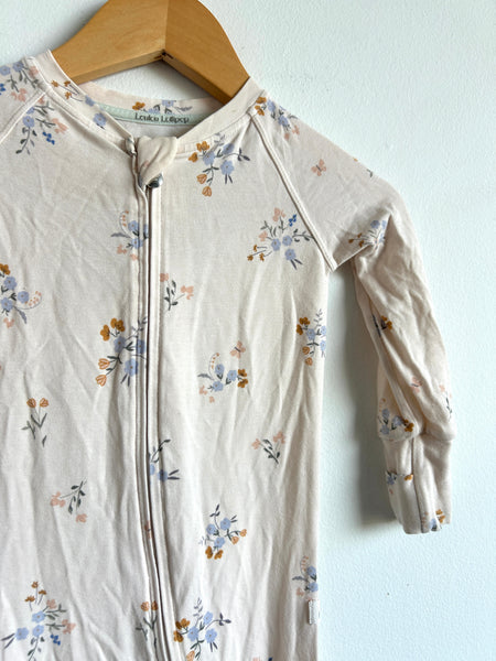 LouLou Lollipop Autumn Floral Sleeper • 12-18 months