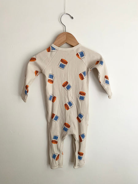 TajineBanane Ribbed Pot de Colle Romper • 6-12 months