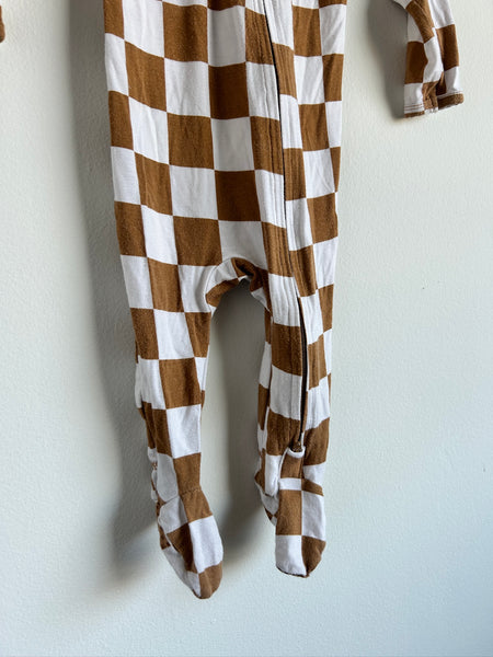 Pip and Phee Checkered Footed Bamboo Sleeper • 3-6 months