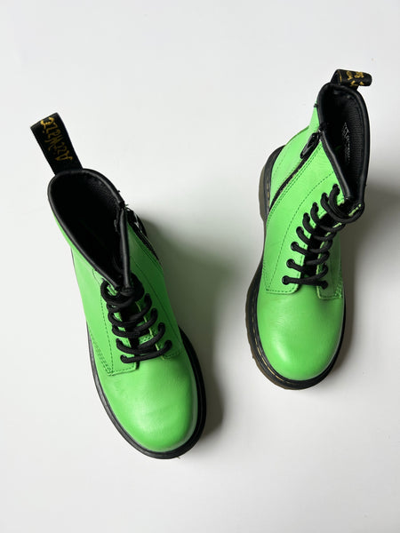 Doc Marten's Neon Green Delaney "Slime" Boots • 2y