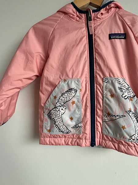 Patagonia Owl Reversible Puffball Blue and Pink • 2 years