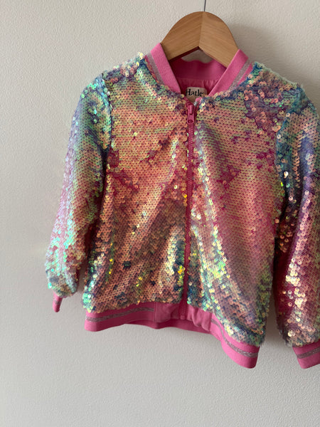 Hatley Pink Sequin Jacket • 3 years