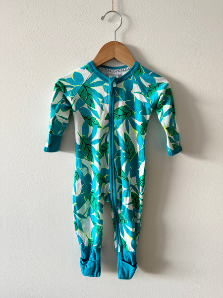 Bonds Green Fern Wondersuit • 3-6 months