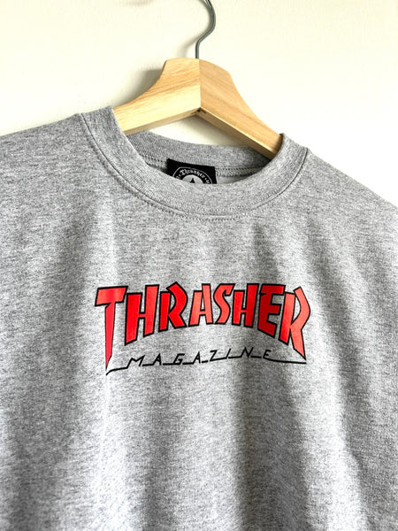 NEW Thrasher Magazine Grey Logo Sweatshirt • 10-12 years (Large)