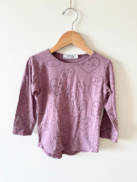 North Kinder Long Sleeve Purple Shirt • 3-4 years