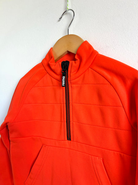 Reima Orange 1/4 Zip Sweater • 3-4 years (104)