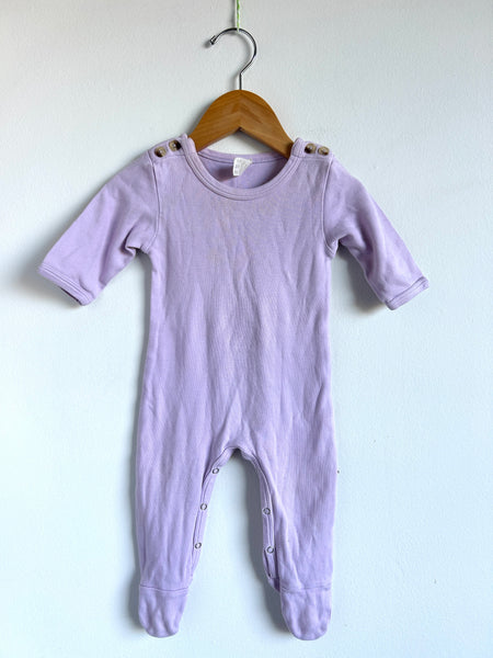 Kate Quinn Purple Long Sleeve Full Romper • 3-6 months