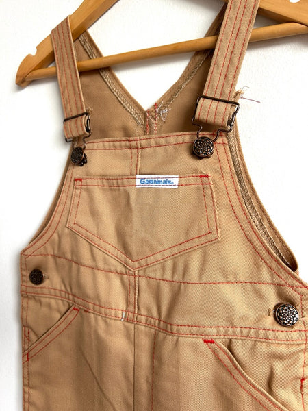 Vintage Brown Garanimals Overalls • 3-4 years
