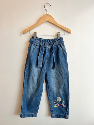 Next Paperbag Jeans • 2-3 years