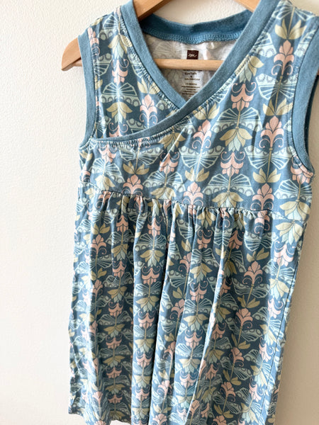 Tea Collection Blue Patterned Tank Dress • 5-6 years