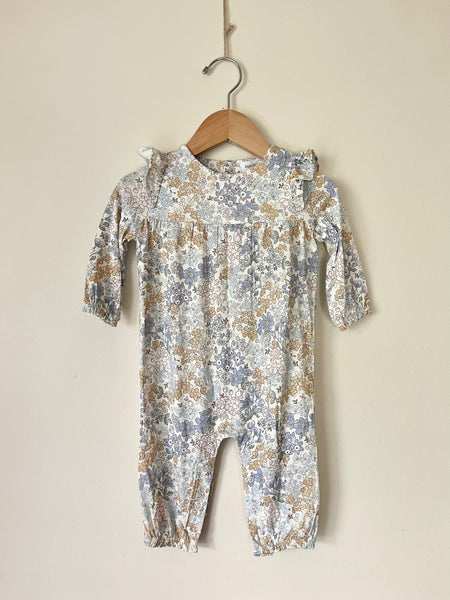 NEW Angel Dear Ruffle Sleeve Floral Romper • 3-6 months