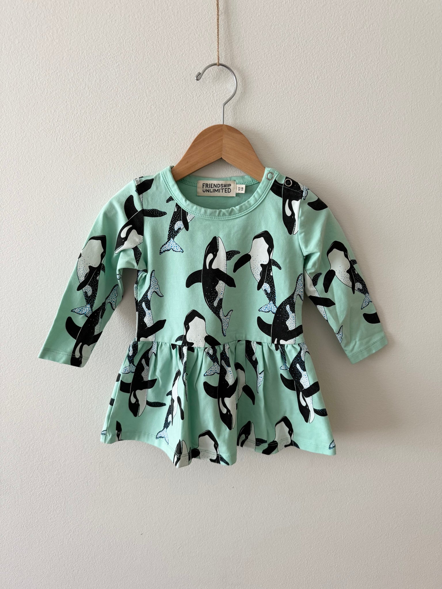 Friendship Unlimited Orca Dress • 12-18 months