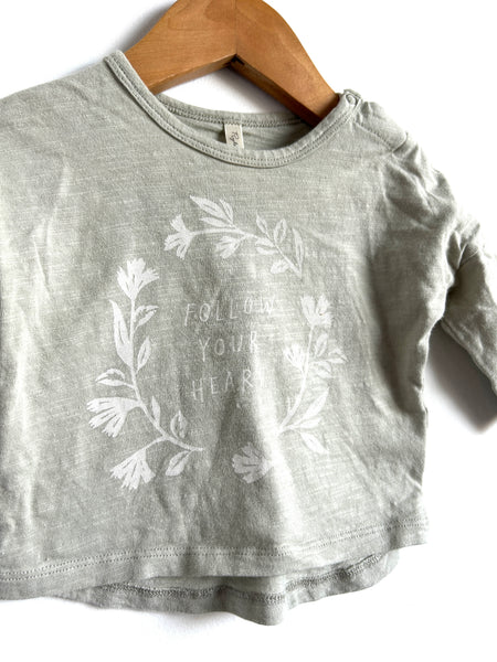 Rylee and Cru Follow Your Heart 3/4 length Sleeve Top • 0-3 months